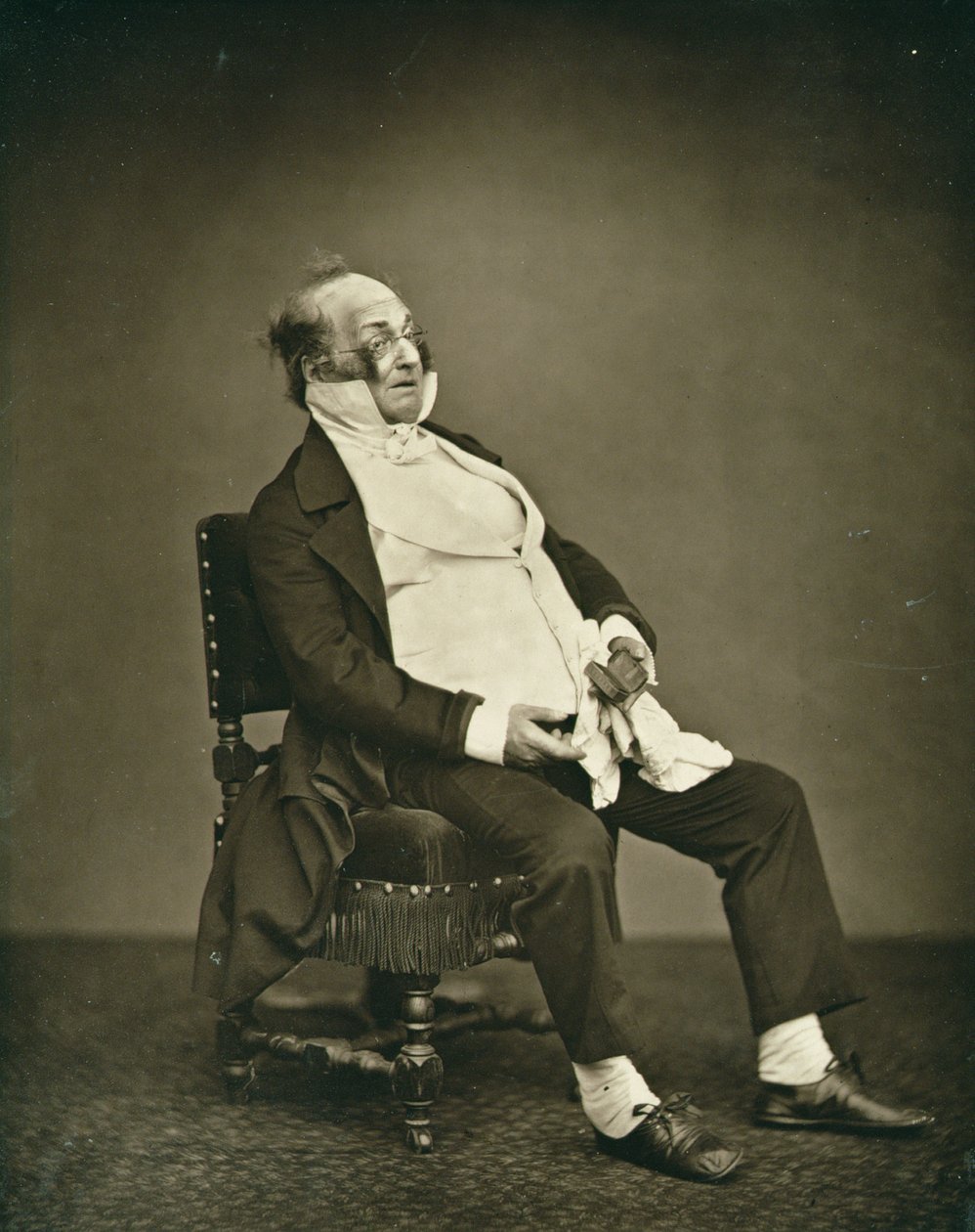 Henri Monnier (1805-77), z „Galerie Contemporaine”, ok. 1874-78 autorstwa Etienne Carjat