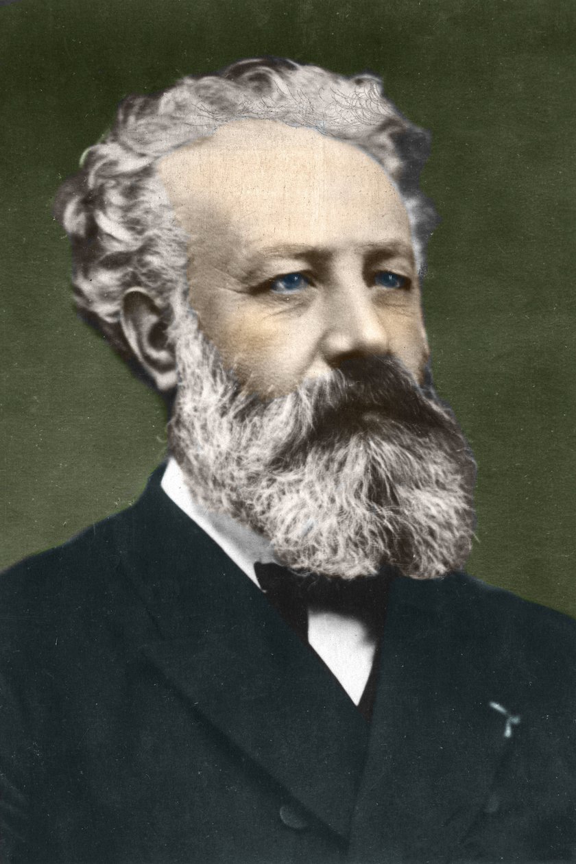 Jules Verne (1828-1905), francuski pisarz, Carjat autorstwa Etienne Carjat