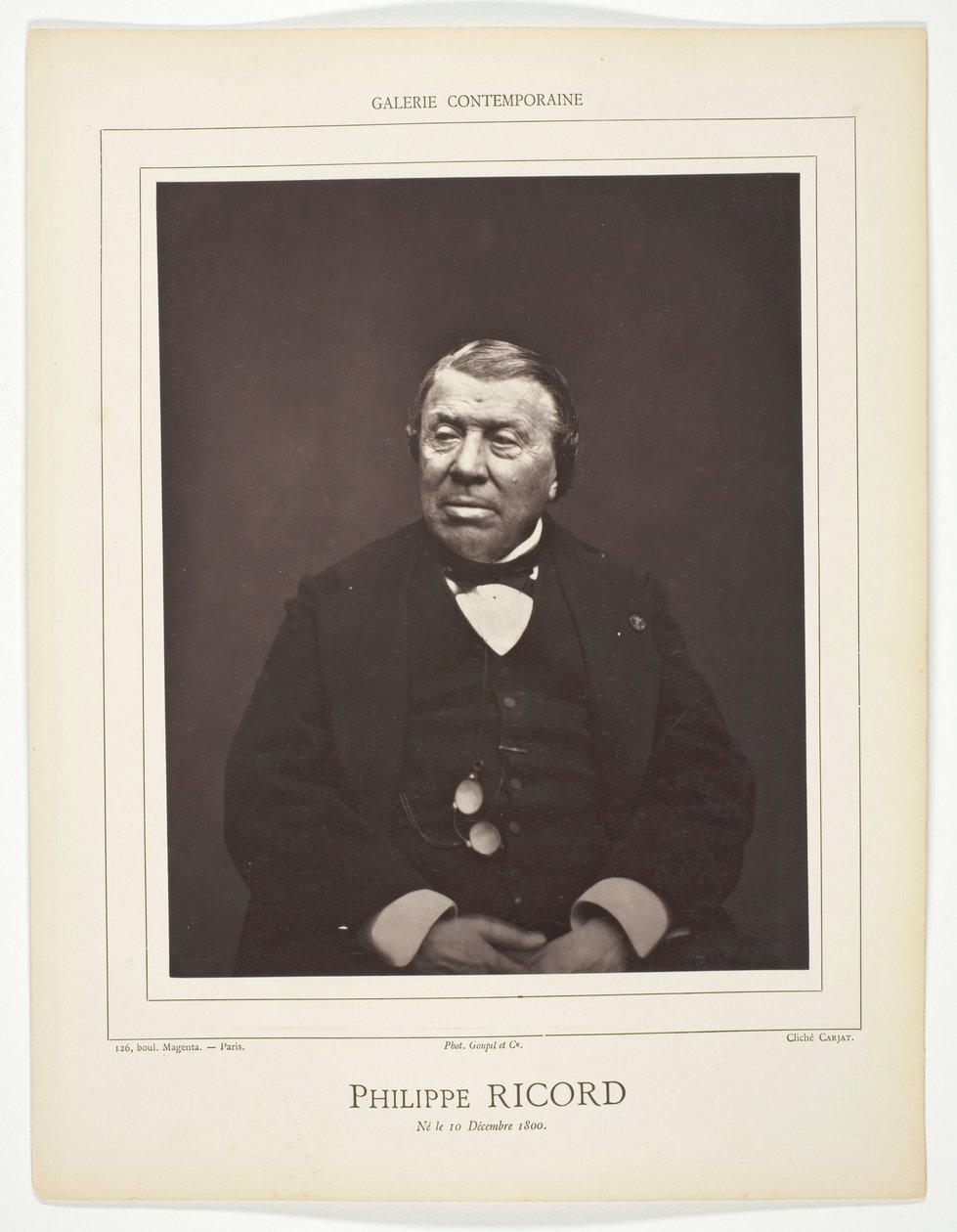 Philippe Ricord autorstwa Etienne Carjat