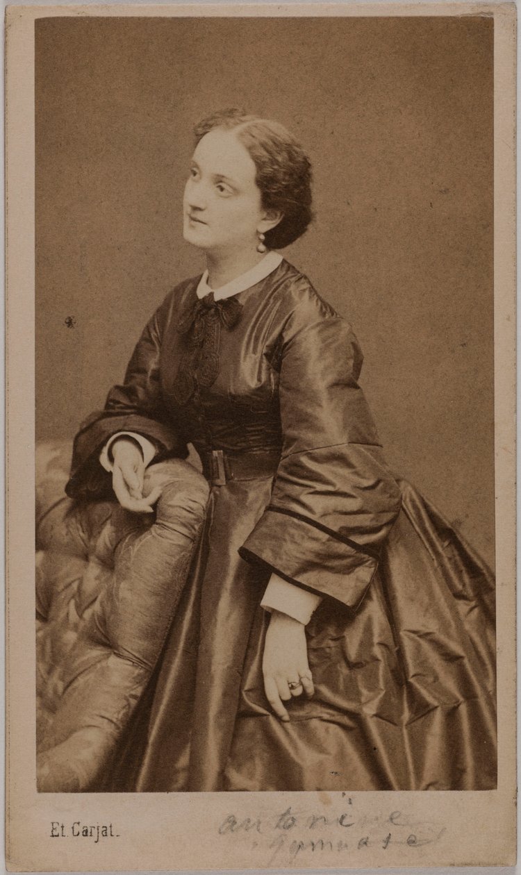 Portret Antonine (Marie Pélissé, zwanej), 1836-1900, aktorki autorstwa Etienne Carjat