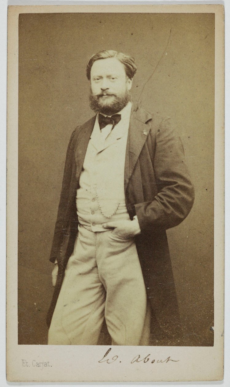 Portret Edmonda Abouta (1828-1885), powieściopisarza i polemisty autorstwa Etienne Carjat