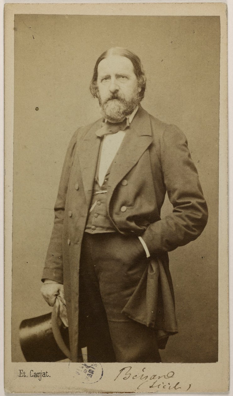 Portret Benarda, T. N., dziennikarza autorstwa Etienne Carjat