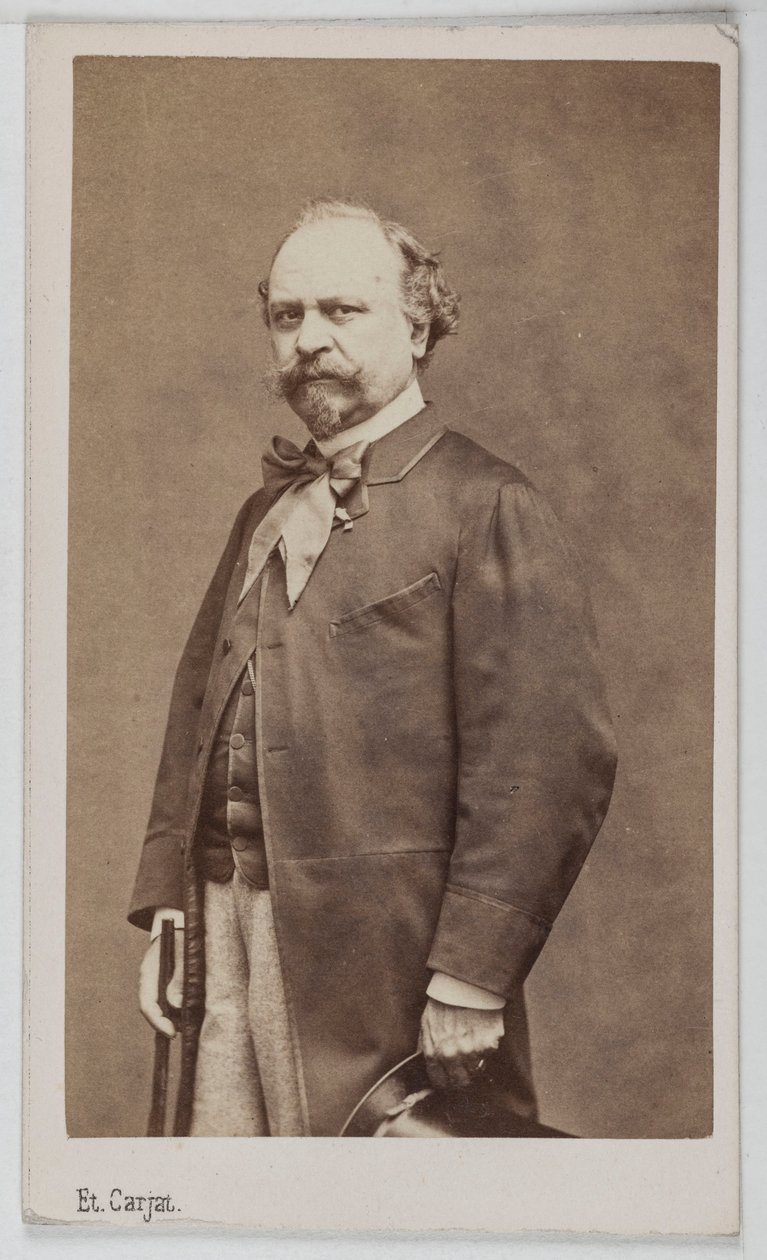 Portret Giuseppe Palizziego (1813-1887), malarza włoskiego. autorstwa Etienne Carjat