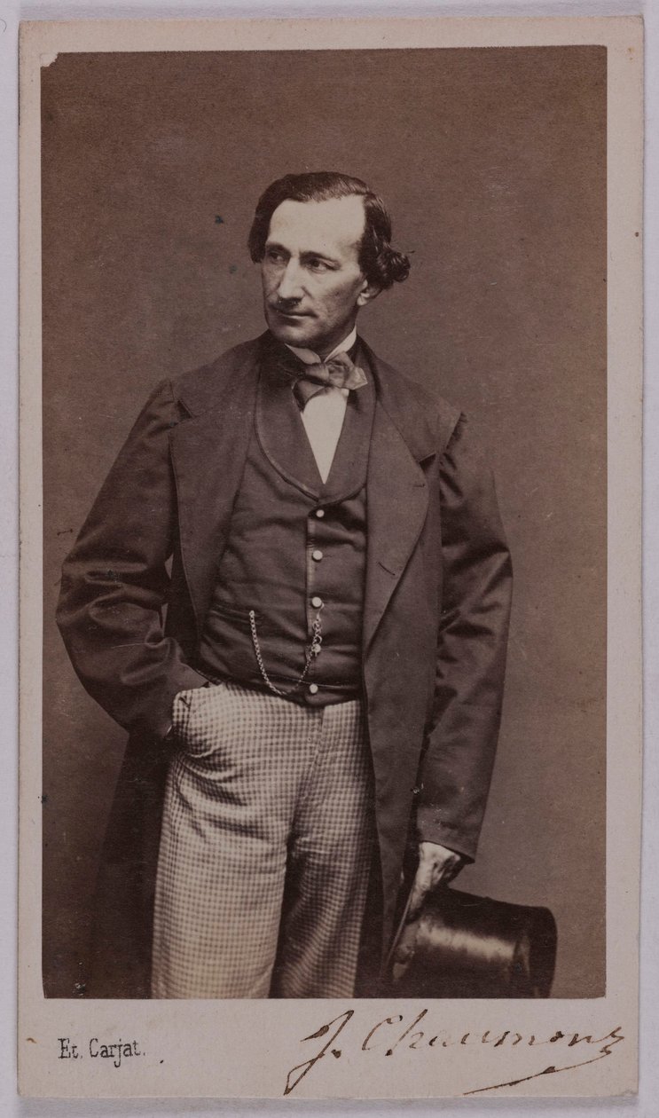 Portret Julesa Chaumonta (-1866), (aktor) autorstwa Etienne Carjat