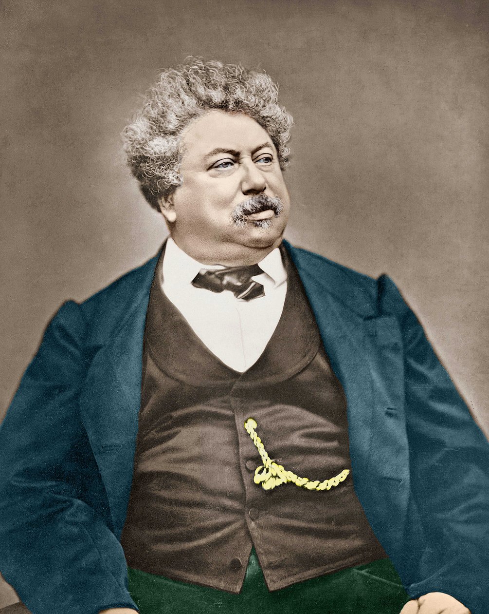 Portret Alexandre Dumas Père autorstwa Carjata. autorstwa Etienne Carjat
