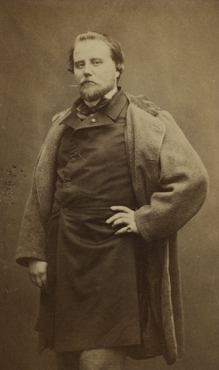 Portret Charlesa Basseta (1822-1869) najbardziej znanego pod pseudonimem Adrien Robert. autorstwa Etienne Carjat