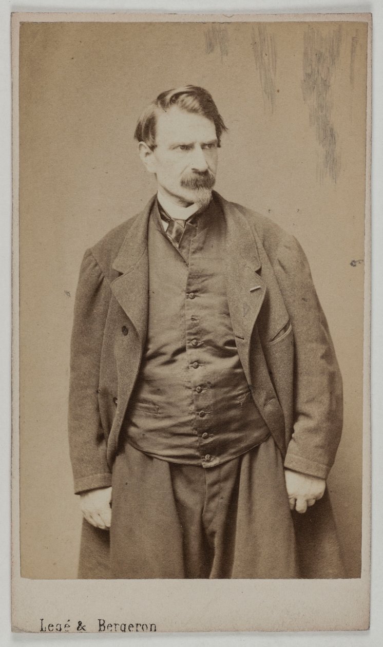 Portret François Delsarte, ok. 1870-90 (odbitka albuminowa) autorstwa Etienne Carjat