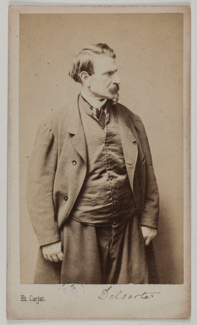 Portret François Delsarte, ok. 1870-90 (odbitka albuminowa) autorstwa Etienne Carjat