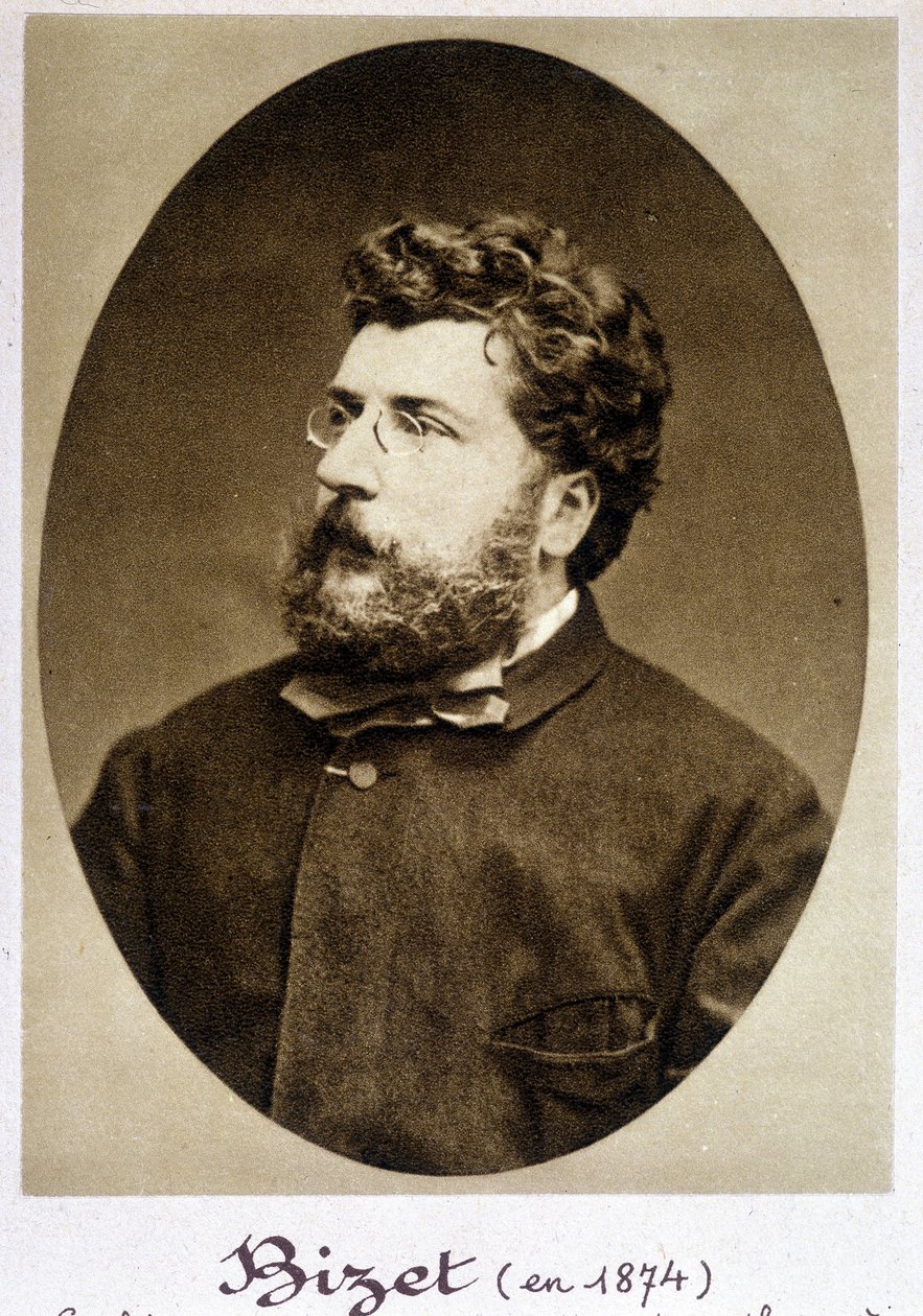 Portret Georgesa Bizeta (1838 - 1875) z 1874 roku. autorstwa Etienne Carjat
