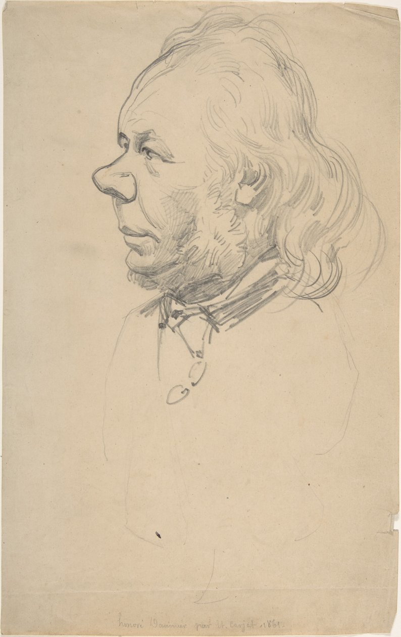 Portret Honoré Daumiera autorstwa Etienne Carjat