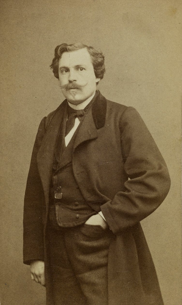 Portret Julesa Huota de Goncourta z lat 1830-1870. autorstwa Etienne Carjat