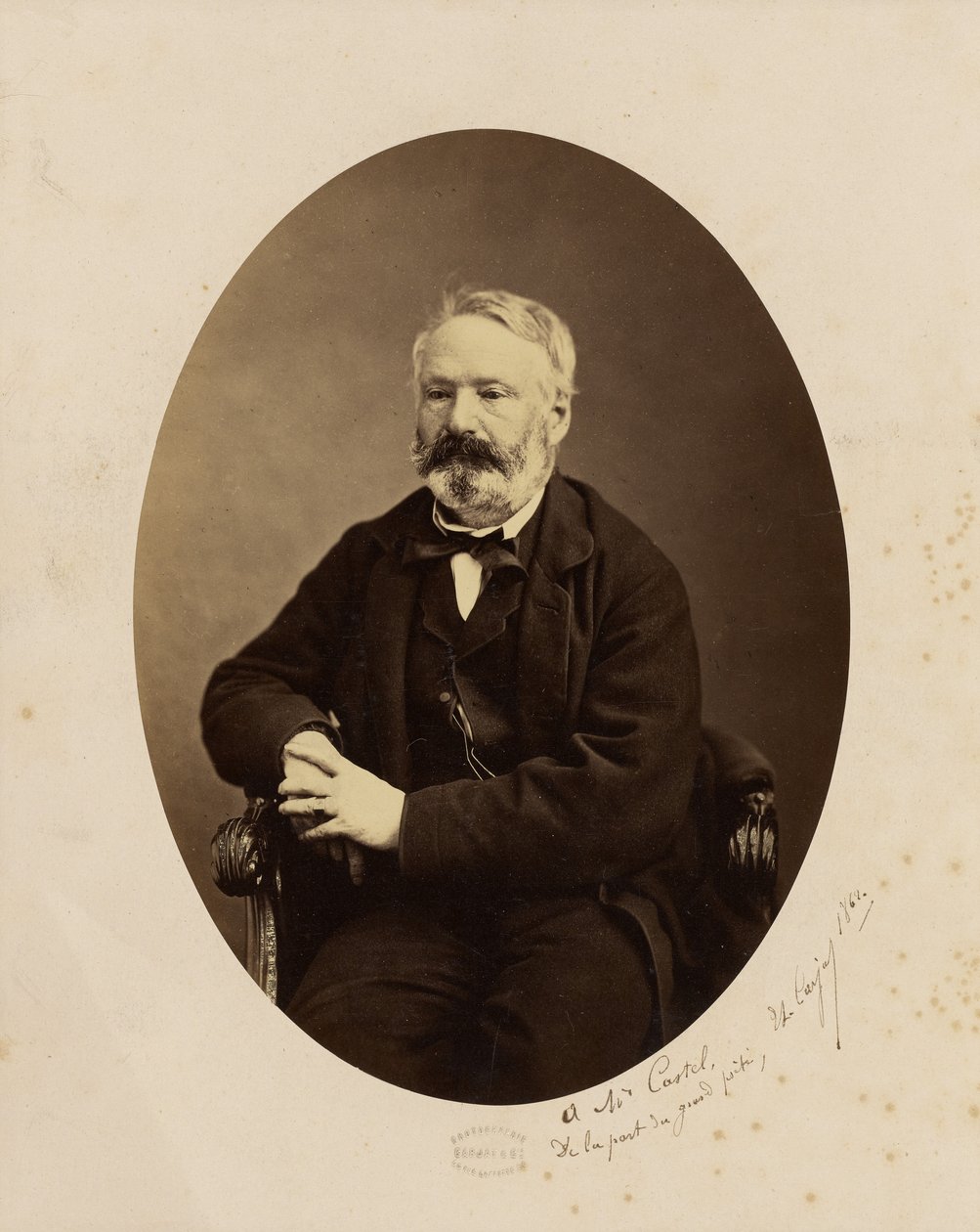 [Portret Victora Hugo] autorstwa Etienne Carjat