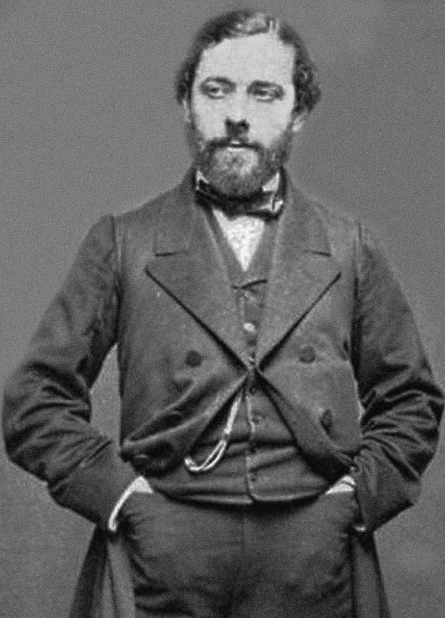 Portret Emile Duranda 1830-1903, 1860 autorstwa Etienne Carjat