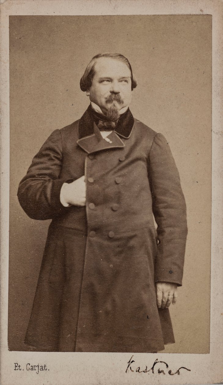 Portret kompozytora Jean-Georgesa Kastnera 1810-1867, 1867. autorstwa Etienne Carjat
