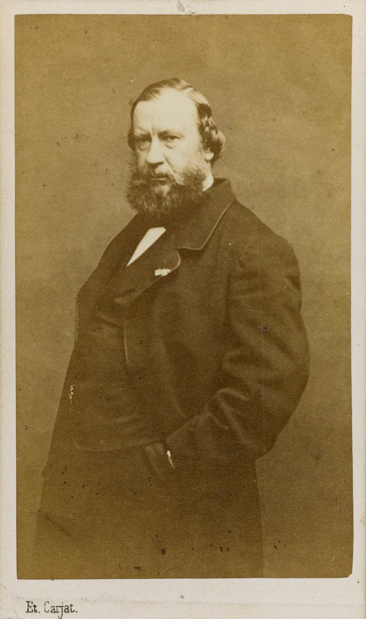 Portret artysty Constant Troyon 1810-1865, początek lat 60. XIX wieku. autorstwa Etienne Carjat