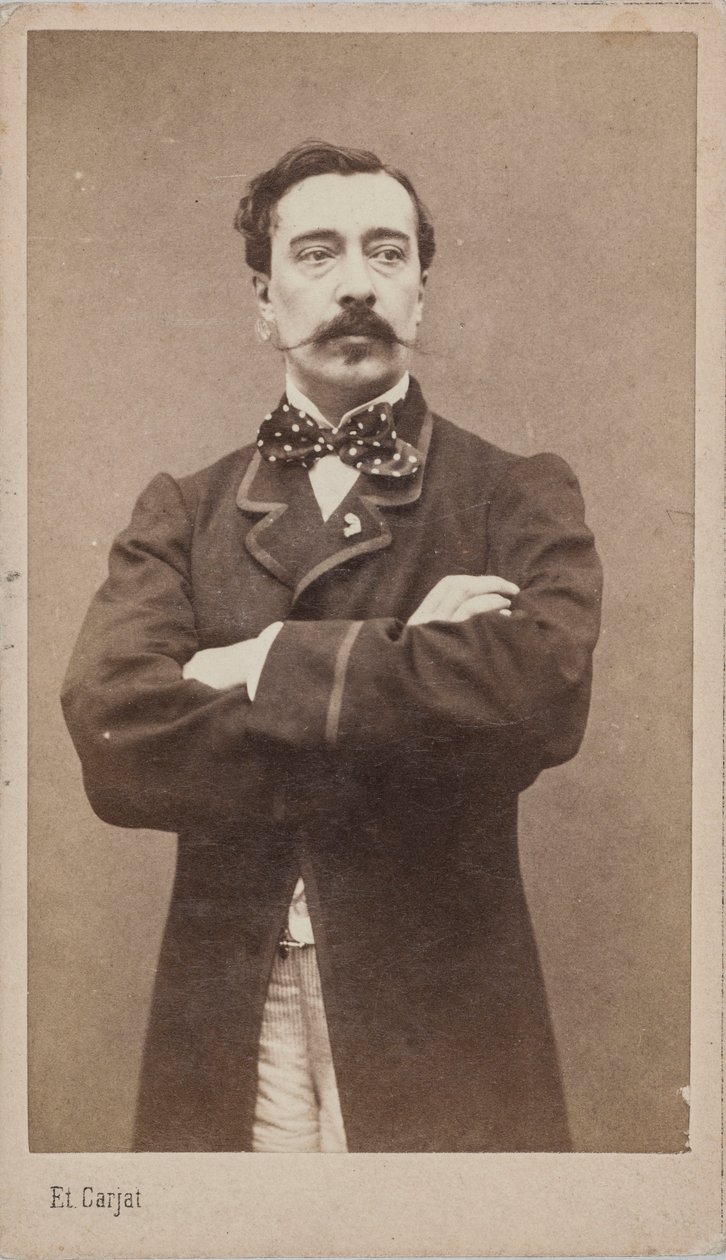 Portret malarza Alfreda Stevensa 1828-1906, ok. 1906 r. 1870. autorstwa Etienne Carjat