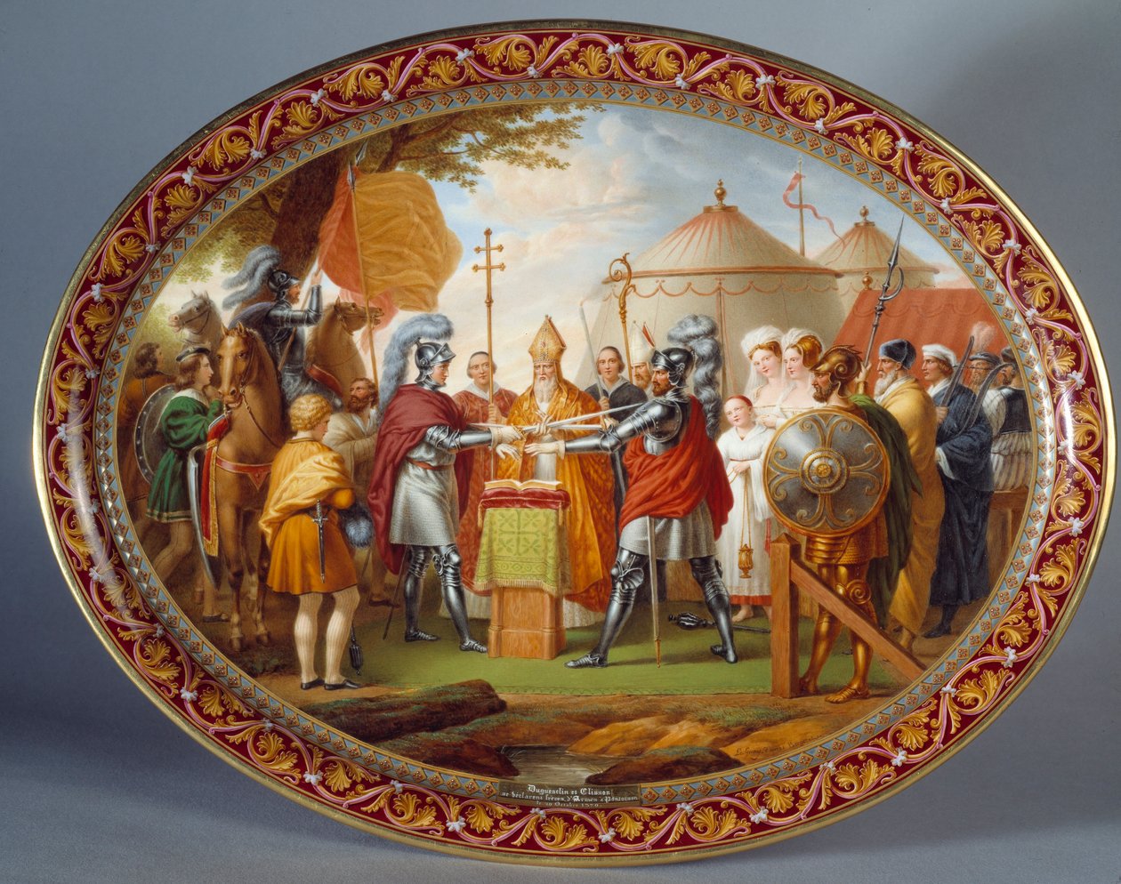 Taca do serwowania czekolady. Etienne Charles Leguay (1762-1846) autorstwa Etienne Charles Leguay