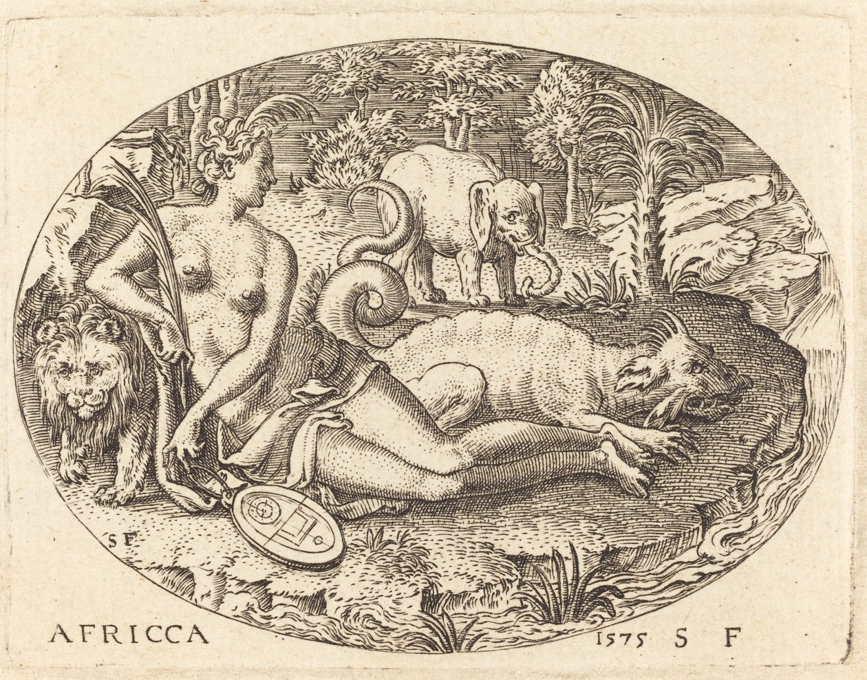 Afryka autorstwa Etienne Delaune