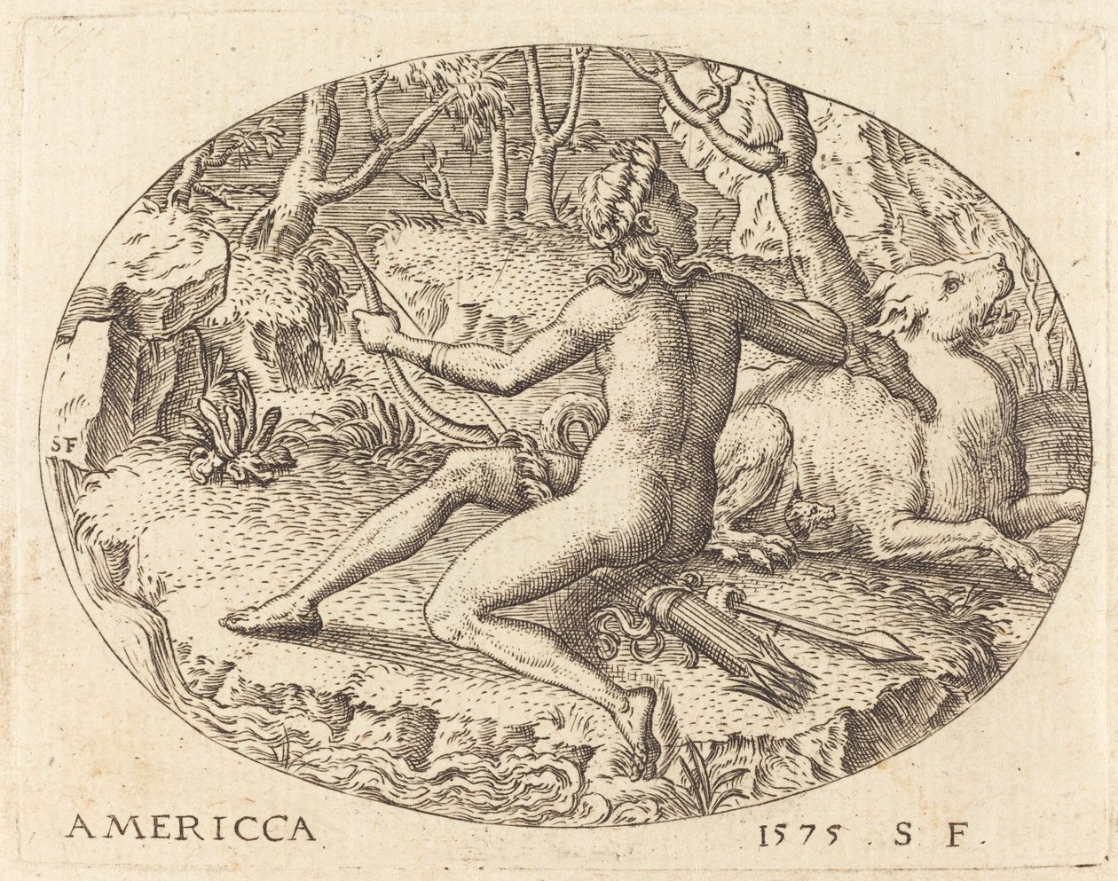 Ameryka autorstwa Etienne Delaune