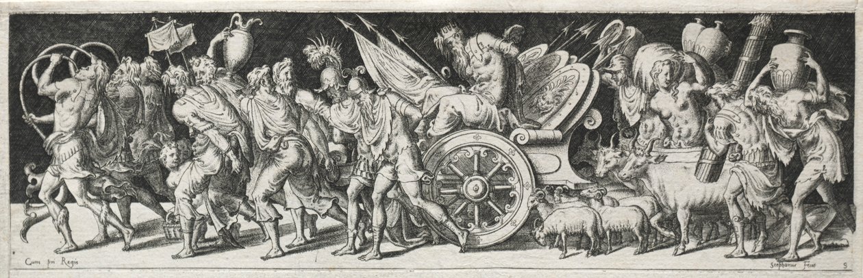 Walki i triumfy, prawdopodobnie 1560. autorstwa Etienne Delaune