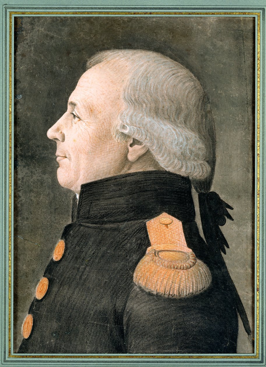 Portret oficera (pastel na papierze) autorstwa Etienne Esperance Bouchardy