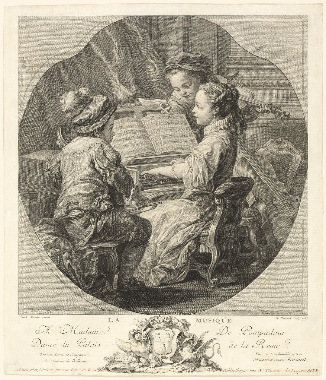 Alegoria muzyki autorstwa Etienne Fessard