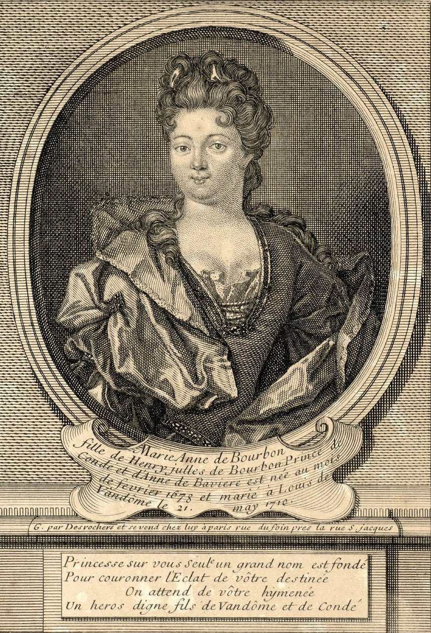 Marie Anne de Bourbon, księżna Vendôme autorstwa Etienne Jehandier Desrochers