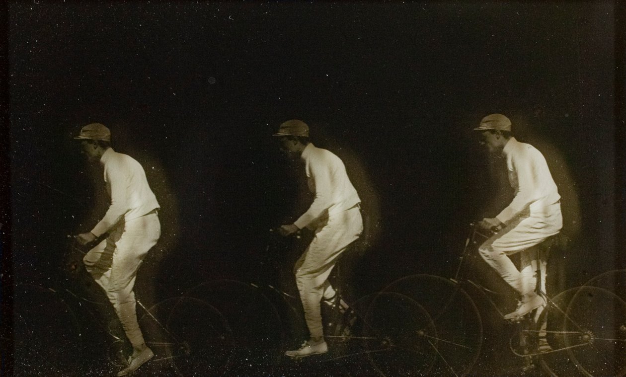 Człowiek na rowerze autorstwa Etienne Jules Marey