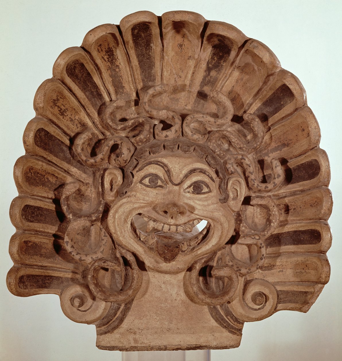 Antefiks z głową gorgony, ze świątyni Portonaccio, Veii, ok.500 p.n.e. autorstwa Etruscan
