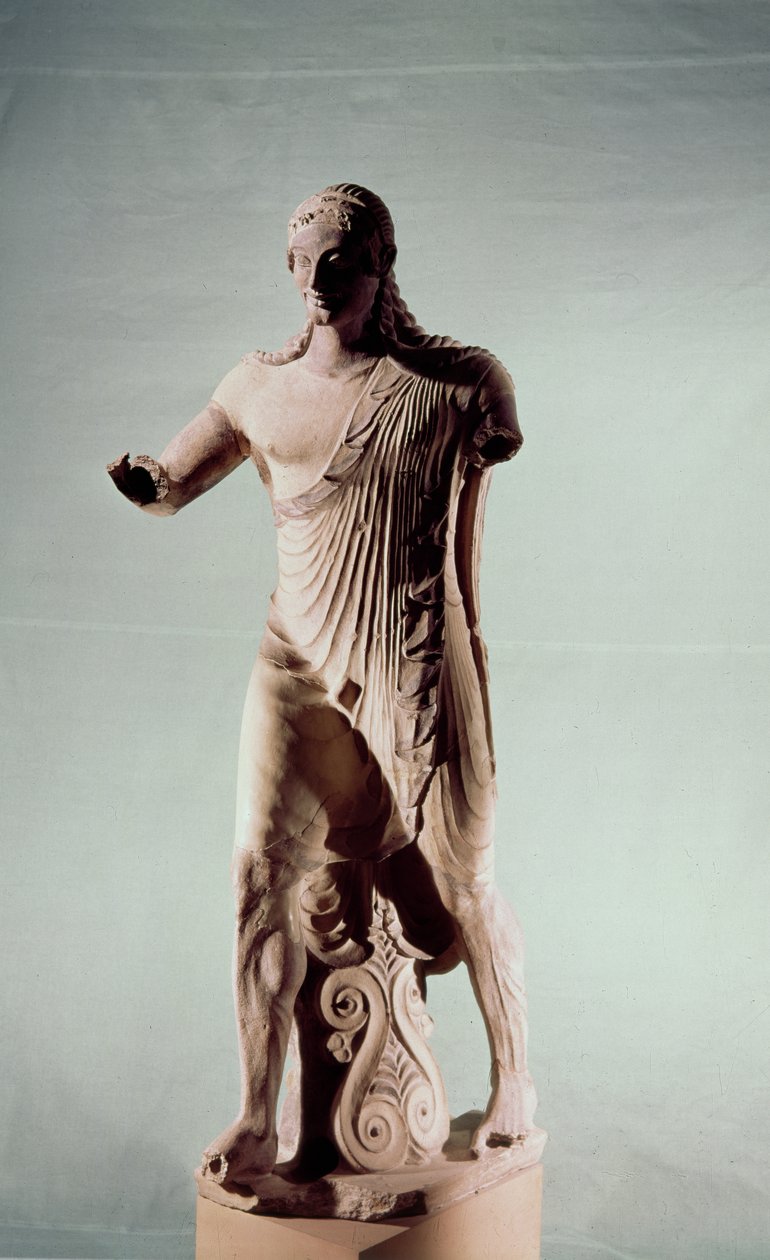 Apollo z Veii, ze świątyni Minerwy, ok. 510 r. p.n.e. (terakota) autorstwa Etruscan