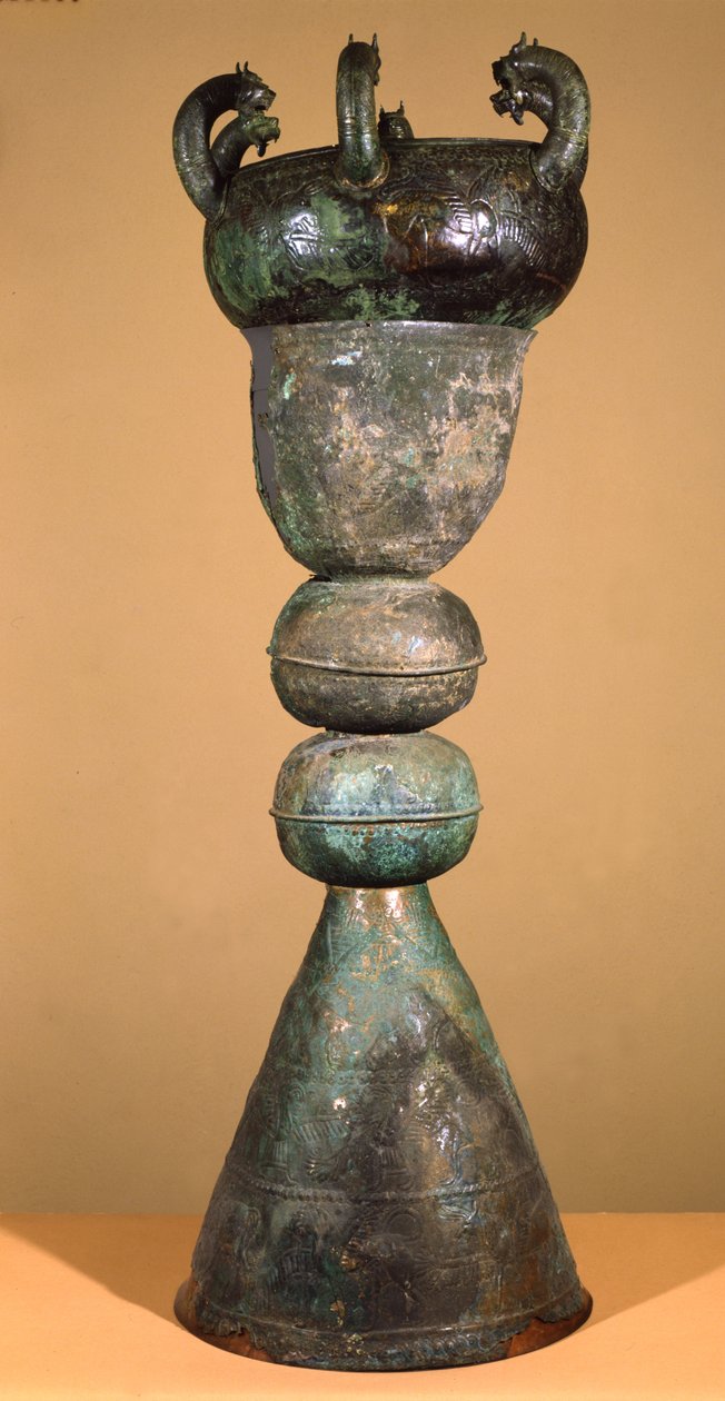 Kocioł z głowami zwierząt z Cerveteri (brąz) autorstwa Etruscan
