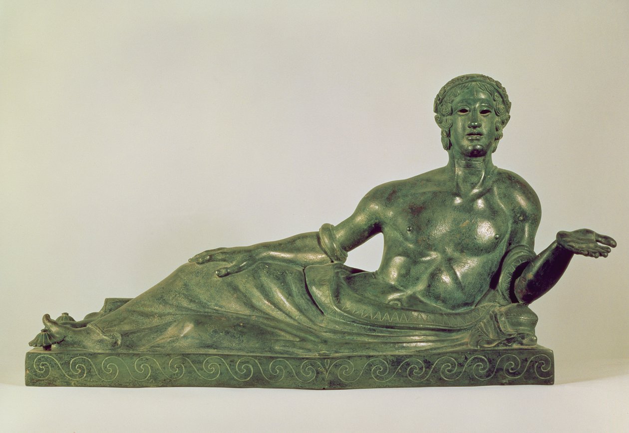 Urna Cinerary, połowa IV w. p.n.e. (brąz) autorstwa Etruscan
