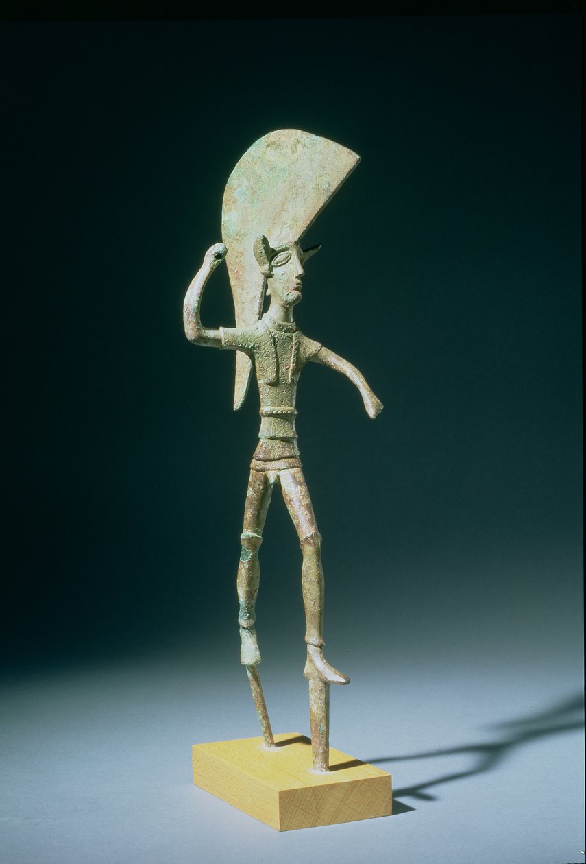 Wojownik, z Umbrii, Etrusków, V wiek pne (brąz) autorstwa Etruscan