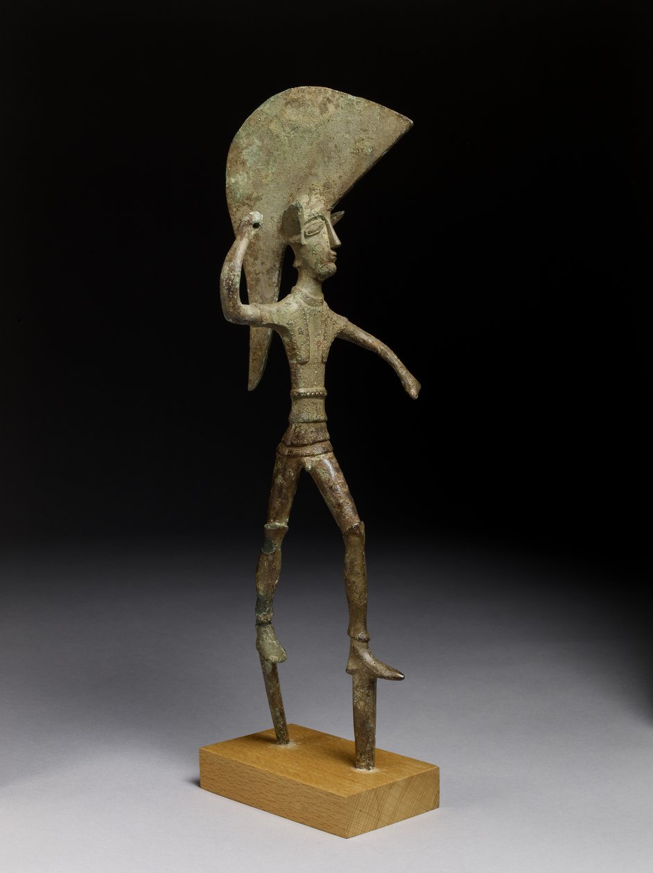 Wojownik, z Umbrii, Etrusków, V wiek pne (brąz) autorstwa Etruscan