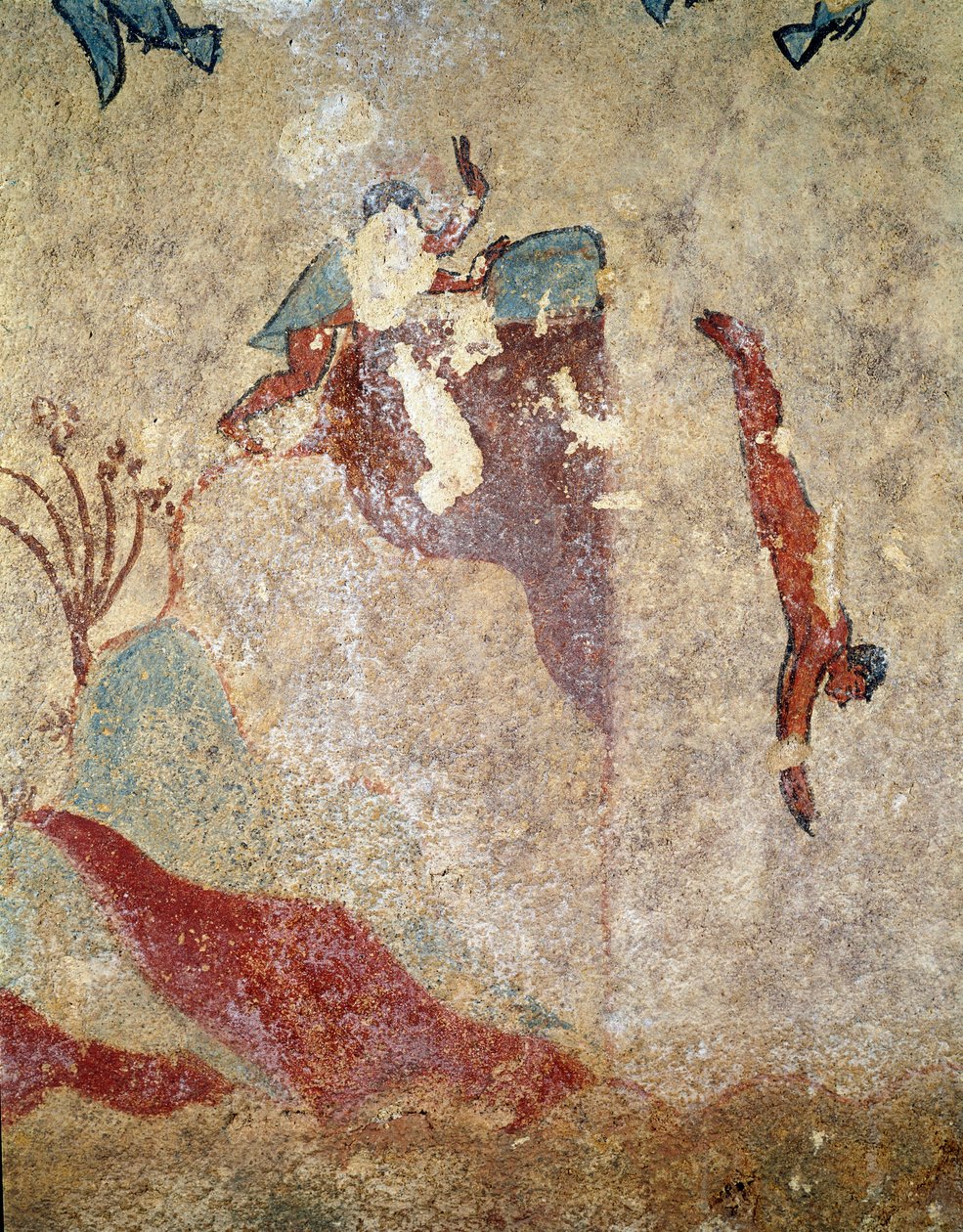Nurek. (Detal fresku, 520-510 pne) autorstwa Etruscan