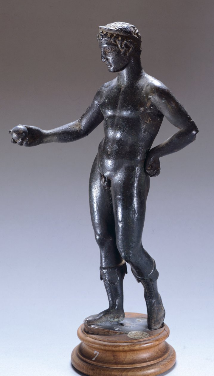 Figurka z brązu składająca ofiarę. Cywilizacja etruska, IV wiek p.n.e. autorstwa Etruscan
