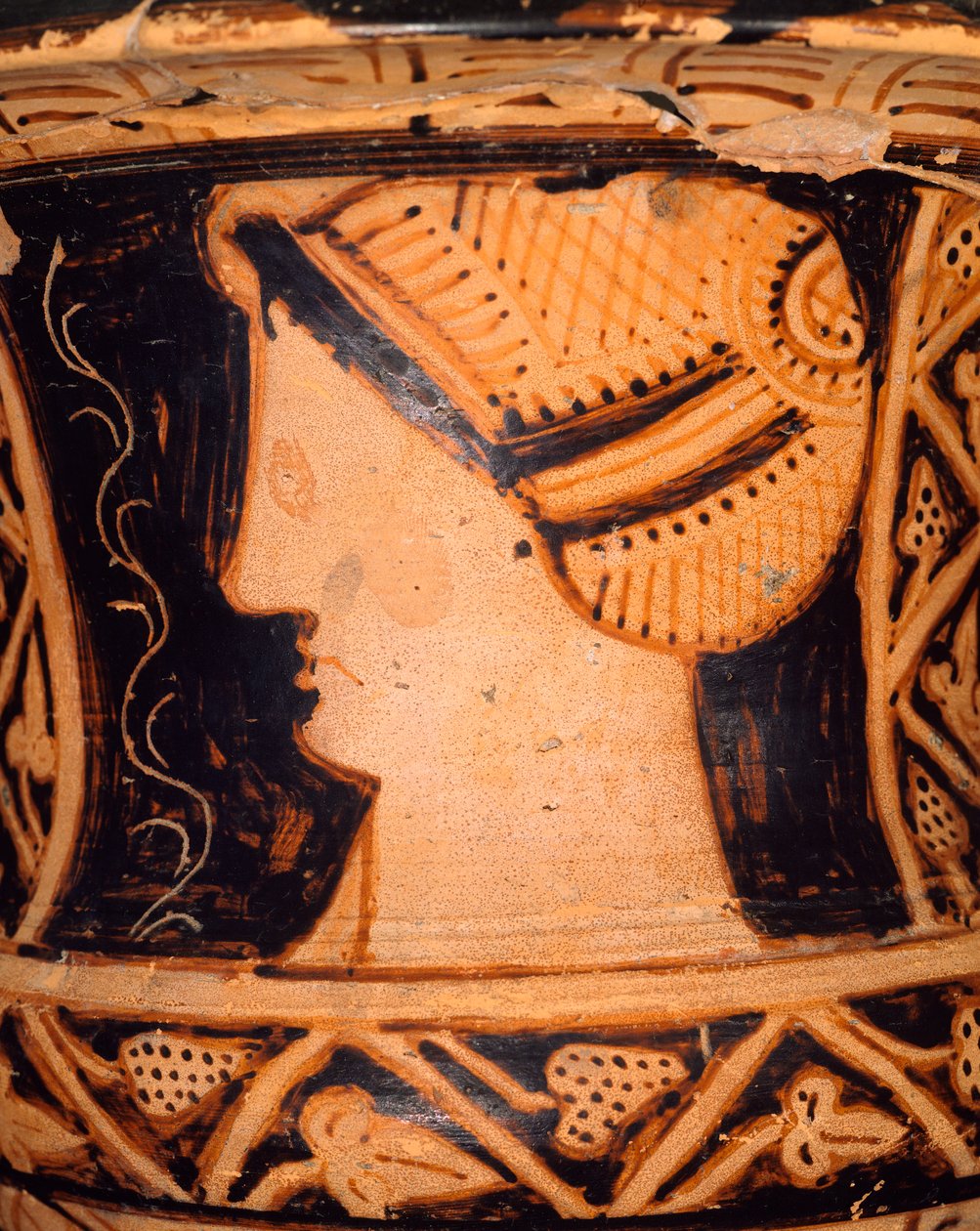 Fragment krateru w kształcie kielicha ze Spiny (Emilia Romagna). Cywilizacja etruska, IV wiek p.n.e. autorstwa Etruscan