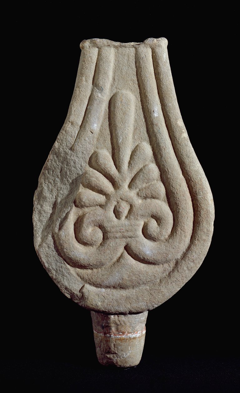 Cywilizacja etruska: Kamień kamionkowy Fiesole z włoskiego Sesto Fiorentino. 550-500 p.n.e. Florencja, Muzeum Archeologiczne autorstwa Etruscan