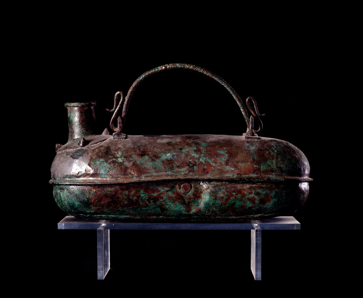 Cywilizacja etruska: brązowe askos z grobowca brązowego golca w Vulci, 680-670 p.n.e. autorstwa Etruscan