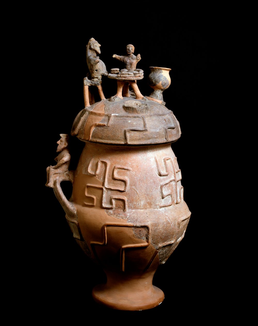 Cywilizacja etruska, obrzęd pogrzebowy: waza pogrzebowa z Montescudaio, Włochy 650 p.n.e. autorstwa Etruscan