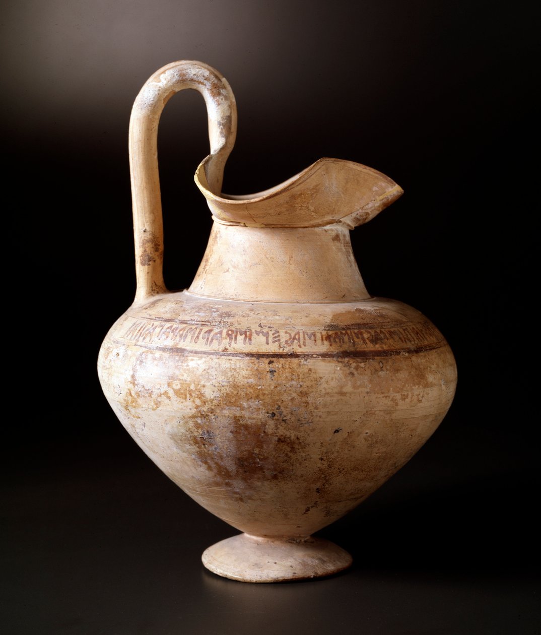 Cywilizacja etruska: terakota oenochoe w kształcie ptaka, 600 pne Wym. 23,8 cm Ze stanowiska Bisenzio autorstwa Etruscan
