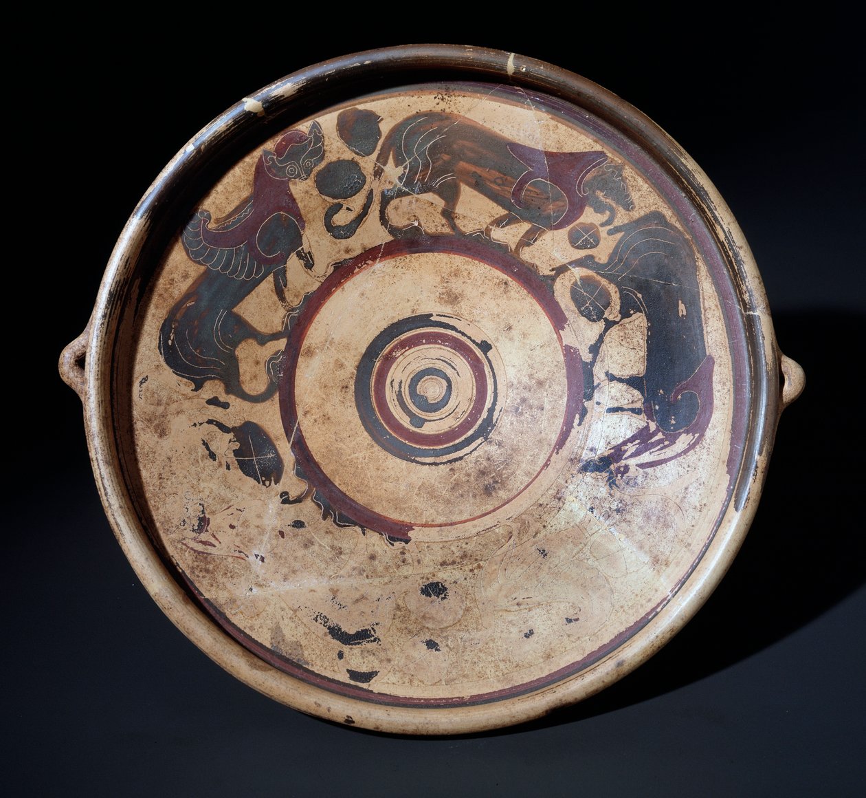 Płyta z terakoty przedstawiająca zwierzęta, 600-590 pne autorstwa Etruscan