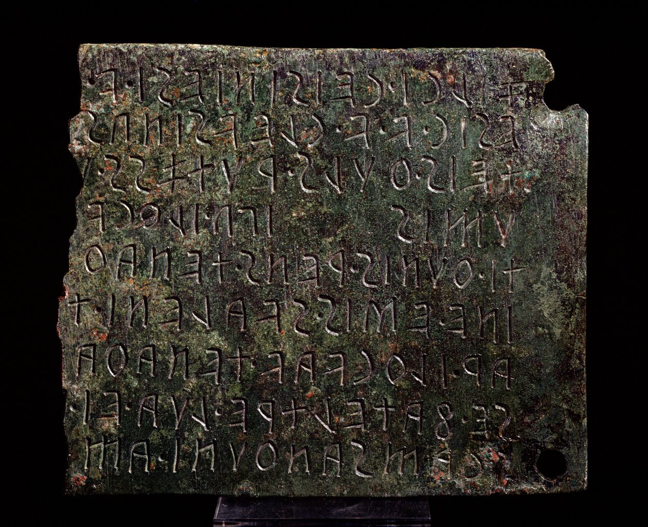 Tabliczka z brązu z Monte Acuto, Formello - III-II w. p.n.e. autorstwa Etruscan Etruscan