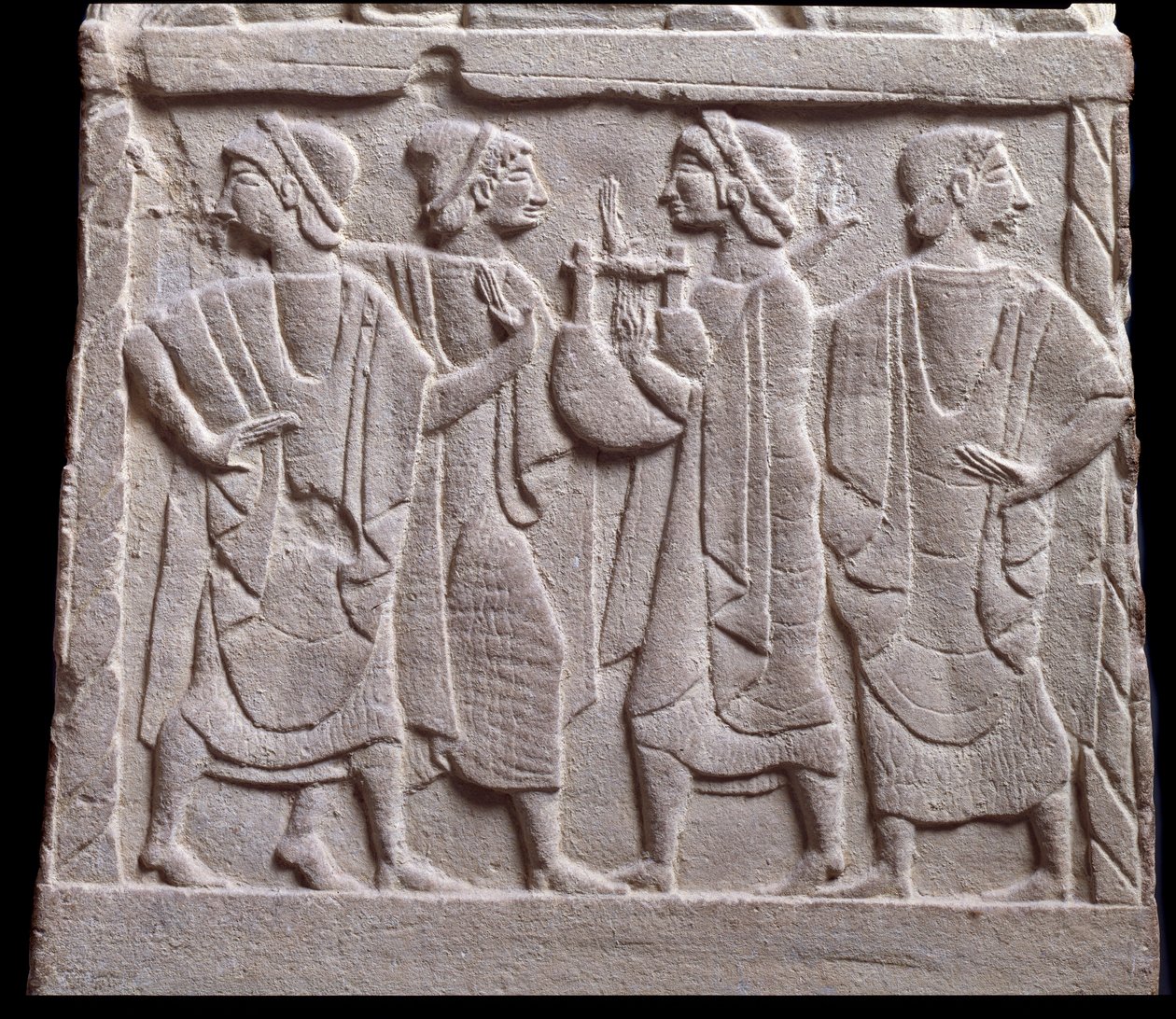 Scena tańca, niska płaskorzeźba marmurowego nagrobka autorstwa Etruscan Etruscan