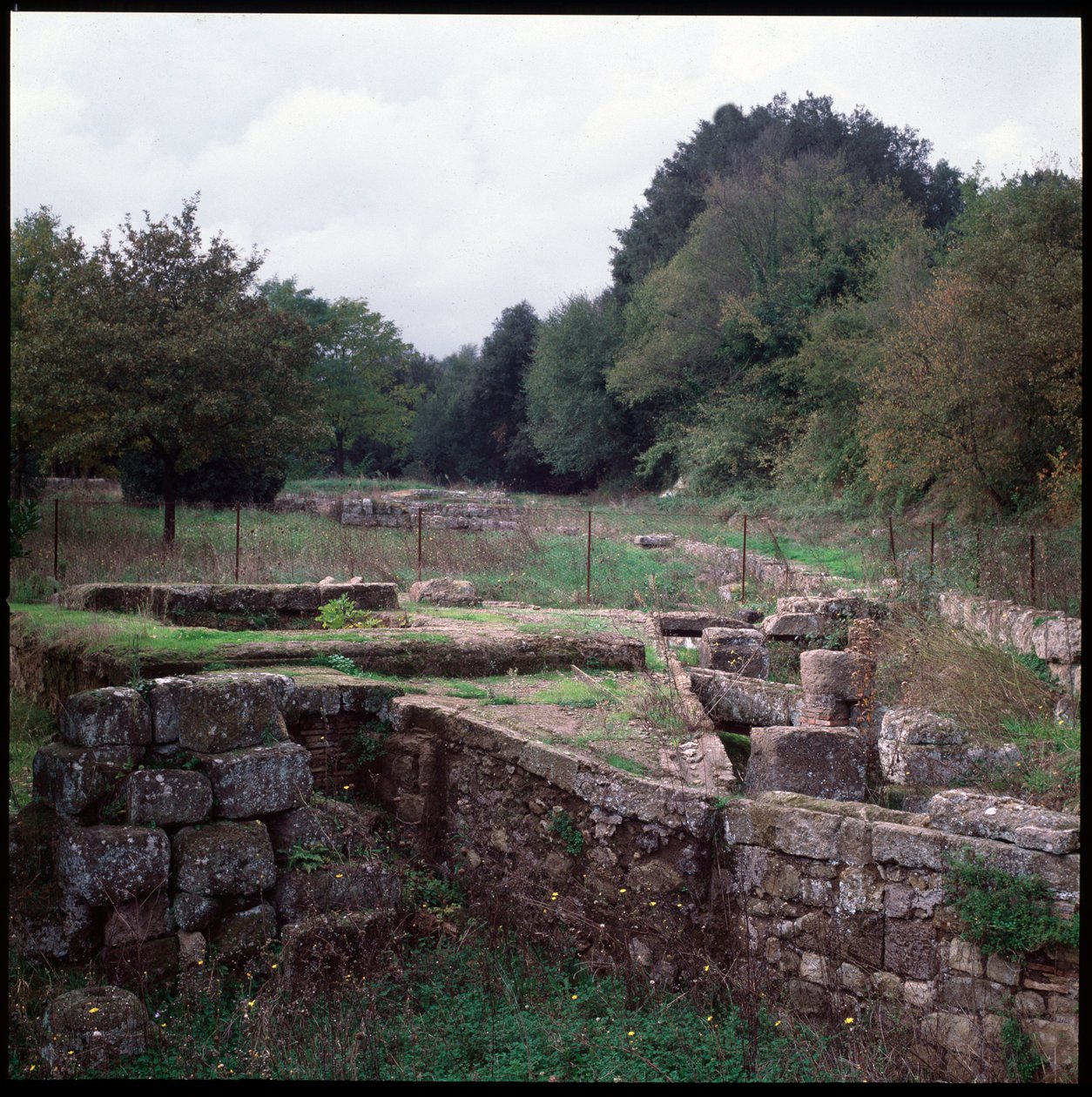 Cywilizacja etruska: widok stanowiska Veio (Veies) VIII-IV wiek pne (sztuka etruska: widok stanowiska Veii, VIII-IV wiek pne) Lacjum Włochy autorstwa Etruscan Etruscan
