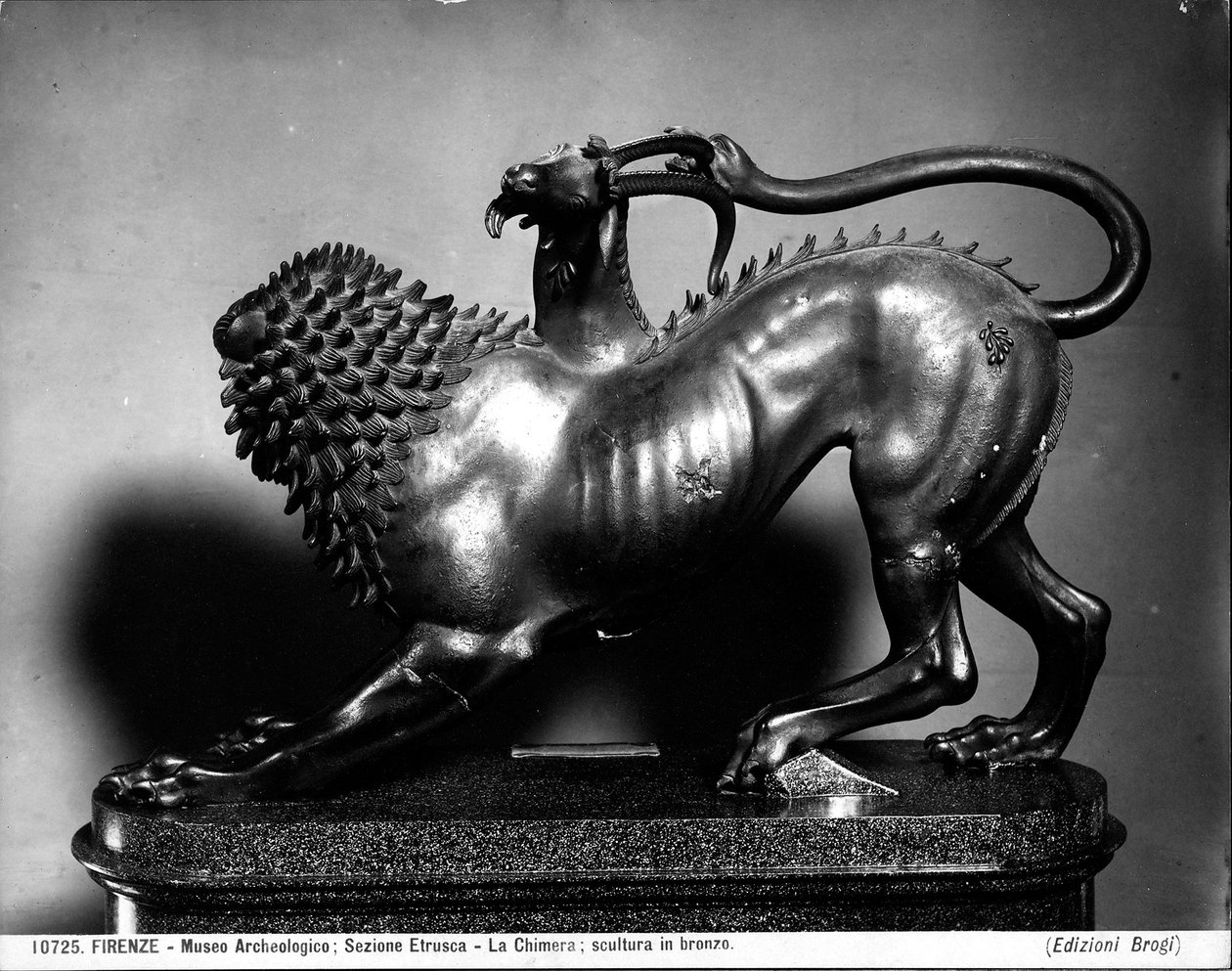 Ranna Chimera z Bellerophon (brąz) (szczegóły patrz 104199) autorstwa Etruscan Etruscan