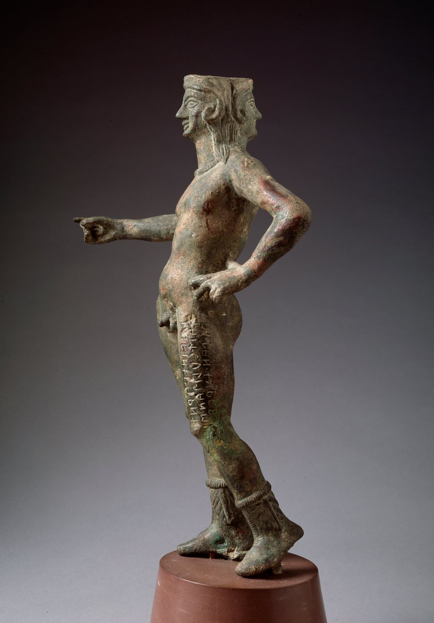 Boskość projektowania Culsans. Rzeźba z brązu, III wiek p.n.e. autorstwa Etruscan Etruscan