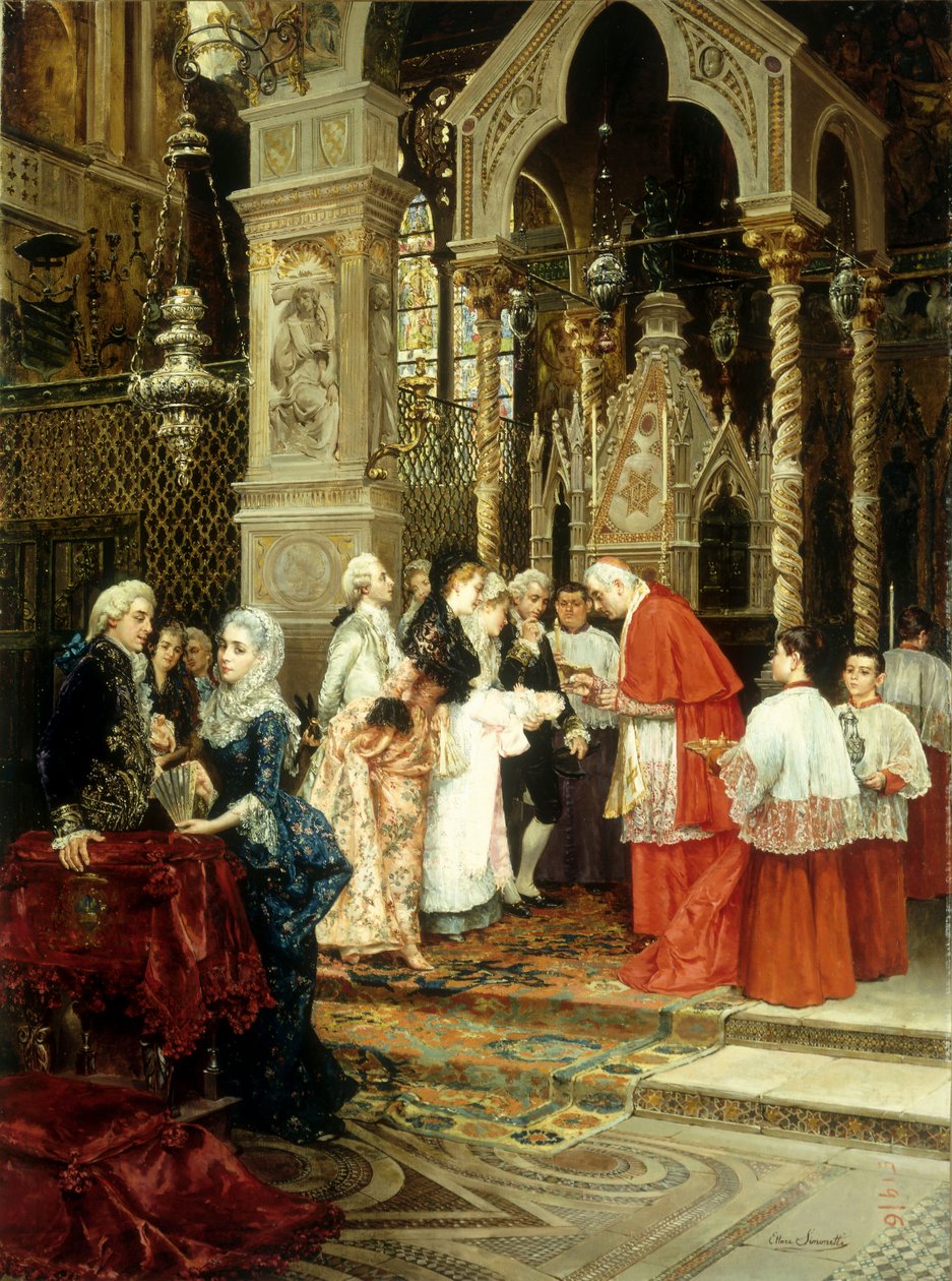 Chrzciny autorstwa Ettore Simonetti