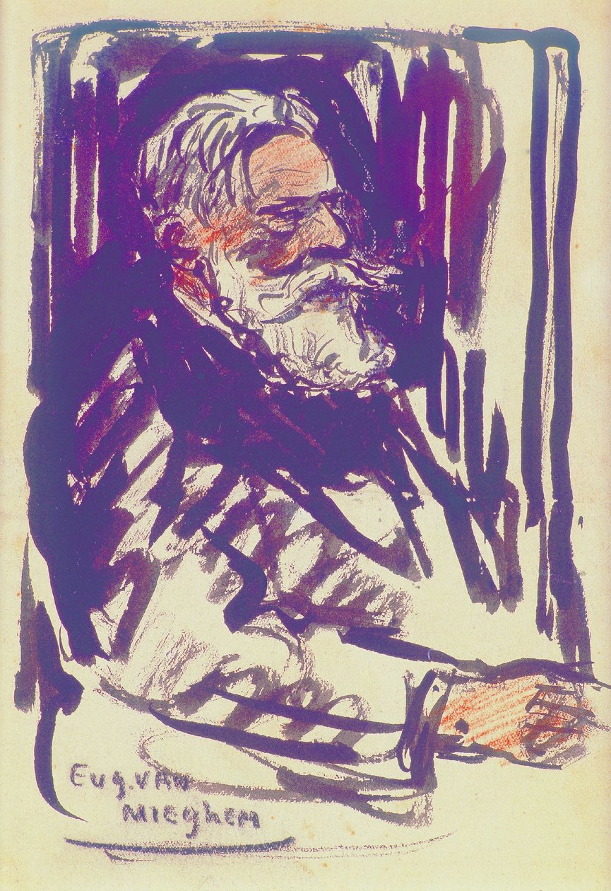 Malarz James Ensor autorstwa Eugeen van Mieghem
