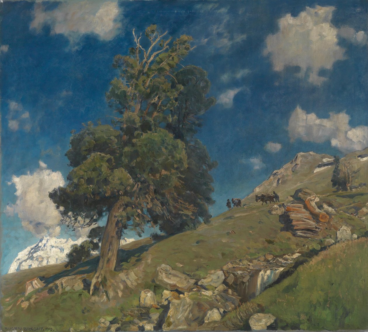 Eugen Felix Prosper przynosi Monte Rosa i Arven autorstwa Eugen Felix Prosper Bracht